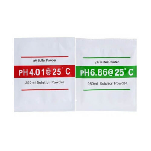 2 Pcs pH Buffer Solution Powder PH Test Meter Calibration PH Solution 40 686 Powder