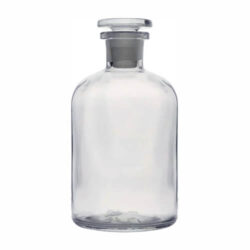 Glass Reagent Bottle 125ml Narrow Mouth with Glass Stopper