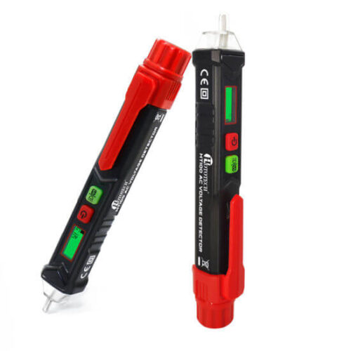 Non Contact Voltage Tester 12 1000V AC Voltage Detector Pen with LED Flashlight Beeper Pocket