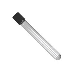 Pyrex Test Tube with Black Cap 4 Inch