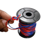 10 Yards Red and Blue Cable 23/076 with Bobbin