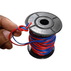 10 Yards Red and Blue Cable 23/076 with Bobbin