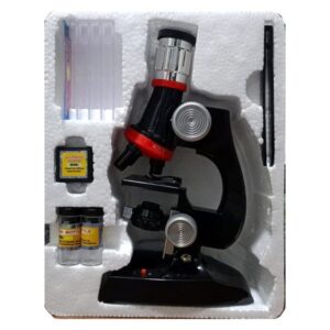 Mini Student Microscope 1200x CSBG Plastic Microscope Set Opened Box