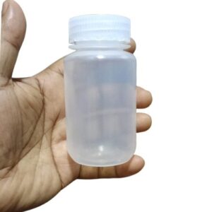 PolyLab Plastic Reagent Bottle 125 ml Wide Mouth Natural Picture