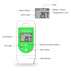 USB Temperature Data Logger TempU-04