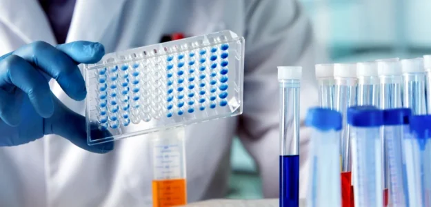 cropped medical lab accessories promotional banner