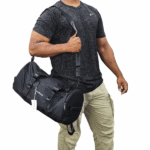 waterproof travel bag ck 4 in 1 black tools and gym bag on shoulder